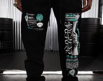 ANCIENT FUTURE V1 //  Premium Joggers w/ Hidden Pocket //  Sacred Geometry Clothing // Summer Festival Clothing // Rave Outfit