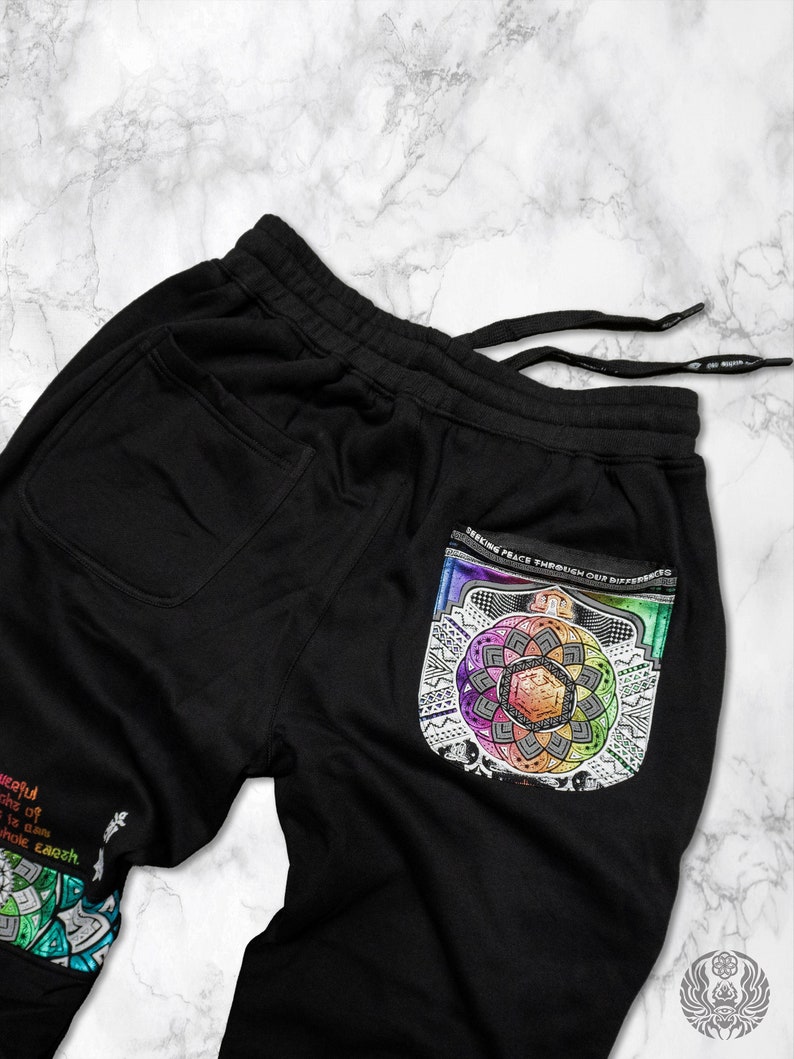 Boundless Union V2 SPECTRUM Premium Joggers // Joggers w/ Hidden Pocket // Sacred Geometry Clothing // image 8