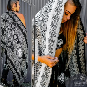 ENDLESS • Yantrart x RAGE NATION • Reversible Festival Shawl /Scarf/ Festival Pashmina / Festival Shawl / Festival Scarf / Pashmina Festival