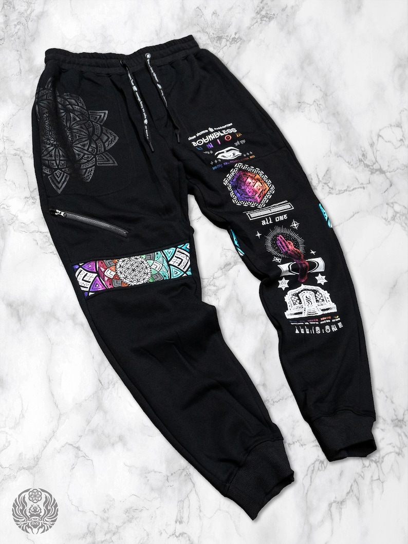 Boundless Union V2 SPECTRUM Premium Joggers // Joggers w/ Hidden Pocket // Sacred Geometry Clothing // image 6