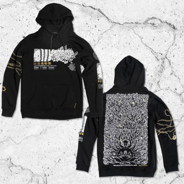 MIND Of 1000 LIMBS • SUMMONS • Hidden Pocket Hoodie // Festival Hoodie w/ Hidden Pocket // Sacred Geometry Hoodie // Streetwear