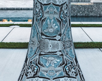 GOLDEN TEACHERS V1 • AQUAMARINE • Festival Shawl/Scarf /Scarf/ Festival Pashmina / Festival Shawl / Festival Scarf / Pashmina Festival