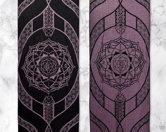 MANTRA V2 (limited print) • ICE PINK • Reversible Festival Shawl/Scarf /Rave Shawl / Rave Pashmina / Pashmina Festival • Rage Nation Apparel