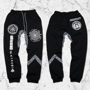 ƉɌЄ∆M ∆Ш∆КЄ // Joggers w/ Hidden Pocket //  Sacred Geometry Clothing // Summer Festival Clothing // Rave Outfit