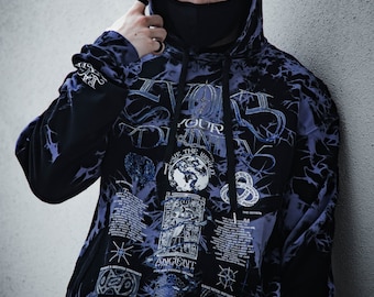 Reconnect With Source • YANTRART x RAGE NATION • Premium Hoodie // Festival Hoodie w/ Hidden Pocket // Sacred Geometry Hoodie // Streetwear
