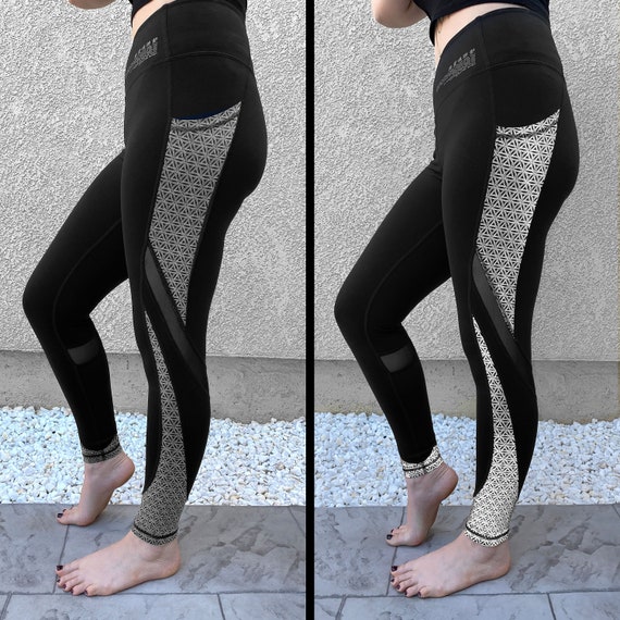 SILVER SEQUENCE • Reflective Yoga Pants / Leggings