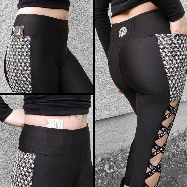 SELF-LOVE  X Band Yoga Pants / Leggings image 2