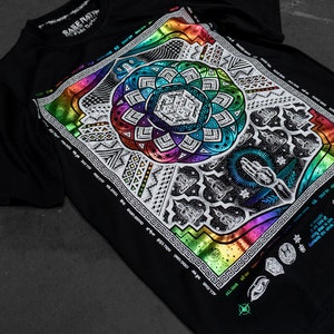 Boundless Union V2 Spectrum Premium T-Shirt // Sacred Geometry T-shirt // Festival Apparel // Streetwear // Art / image 7