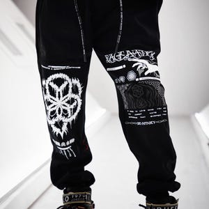 SEEDS OF LIGHT // Joggers w/ Hidden Pocket //  Sacred Geometry Clothing // Summer Festival Clothing // Rave Outfit