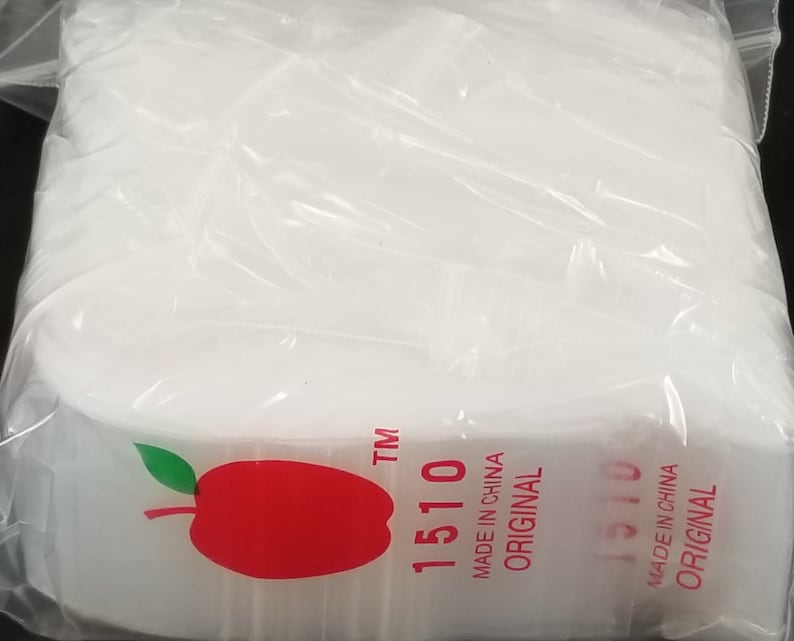 1510 Original Mini Ziplock 2.5mil Plastic Bags 1.5 X Etsy