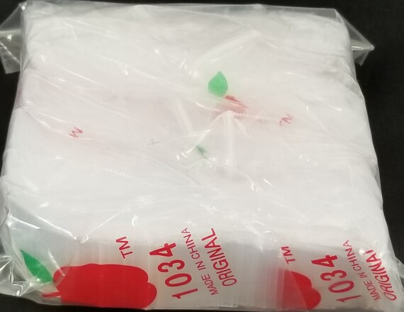 Top Dog 1212 Original Mini Ziplock 2.5mil Plastic Bags 1//2 x 1//2 Reclosable Baggies