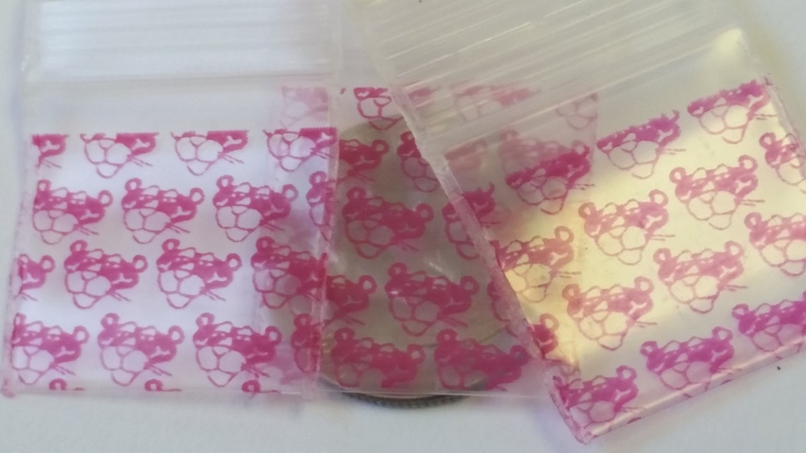 3434 Original Mini Ziplock 2.5mil Plastic Bags 3/4 X Etsy