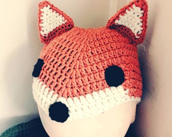 Cappello di volpe all'uncinetto berretto fatto a mano | Etsy Italia