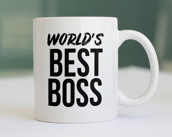 World's Best Boss Printed Coffee Ceramic Mug - Michael Scott Quote The Office TV Show Inspired