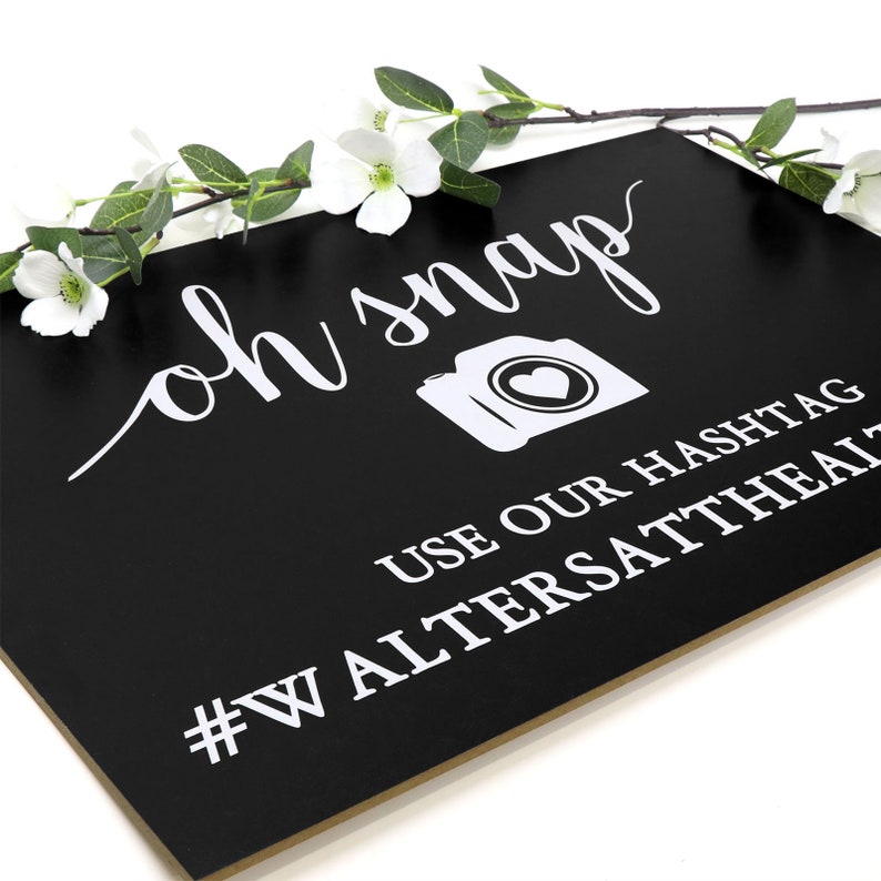 Personalised Hashtag Sign - Quality 6mm Thick Wooden Sign. Wedding ...