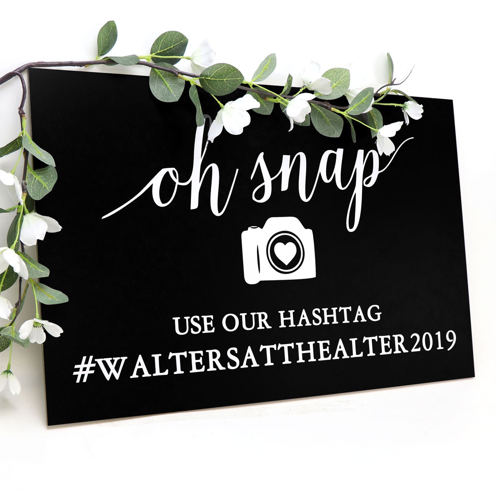 Personalised Hashtag Sign - Quality 6mm Thick Wooden Sign. Wedding ...