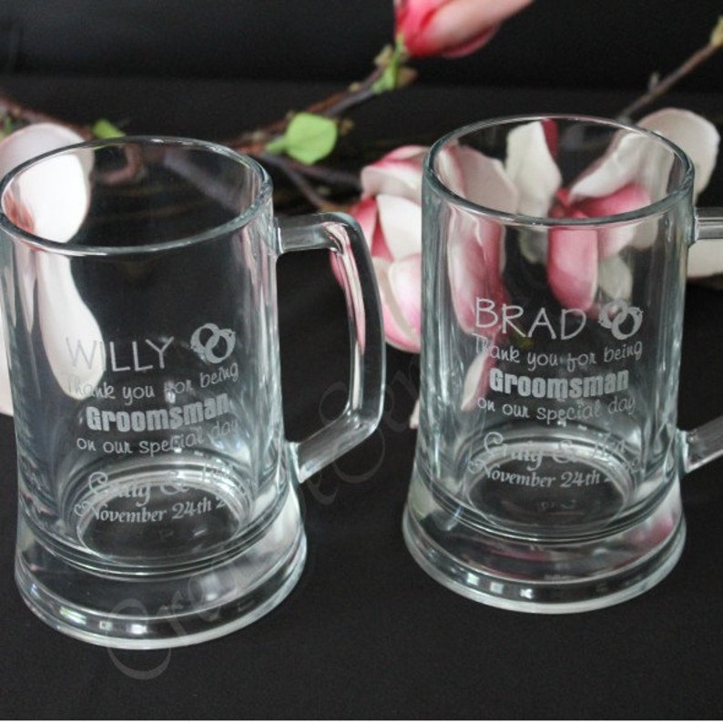 Engraved 500ml Beer Mug Gift Boxed Box Glass Wedding Etsy Australia