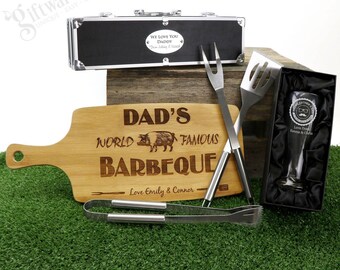2021 Personalised Deluxe Fathers Day Gift Pack BBQ -  Personalised gifts for Dad, Grandpa, Pop or Poppy or Granddad, Step-Dad etc.