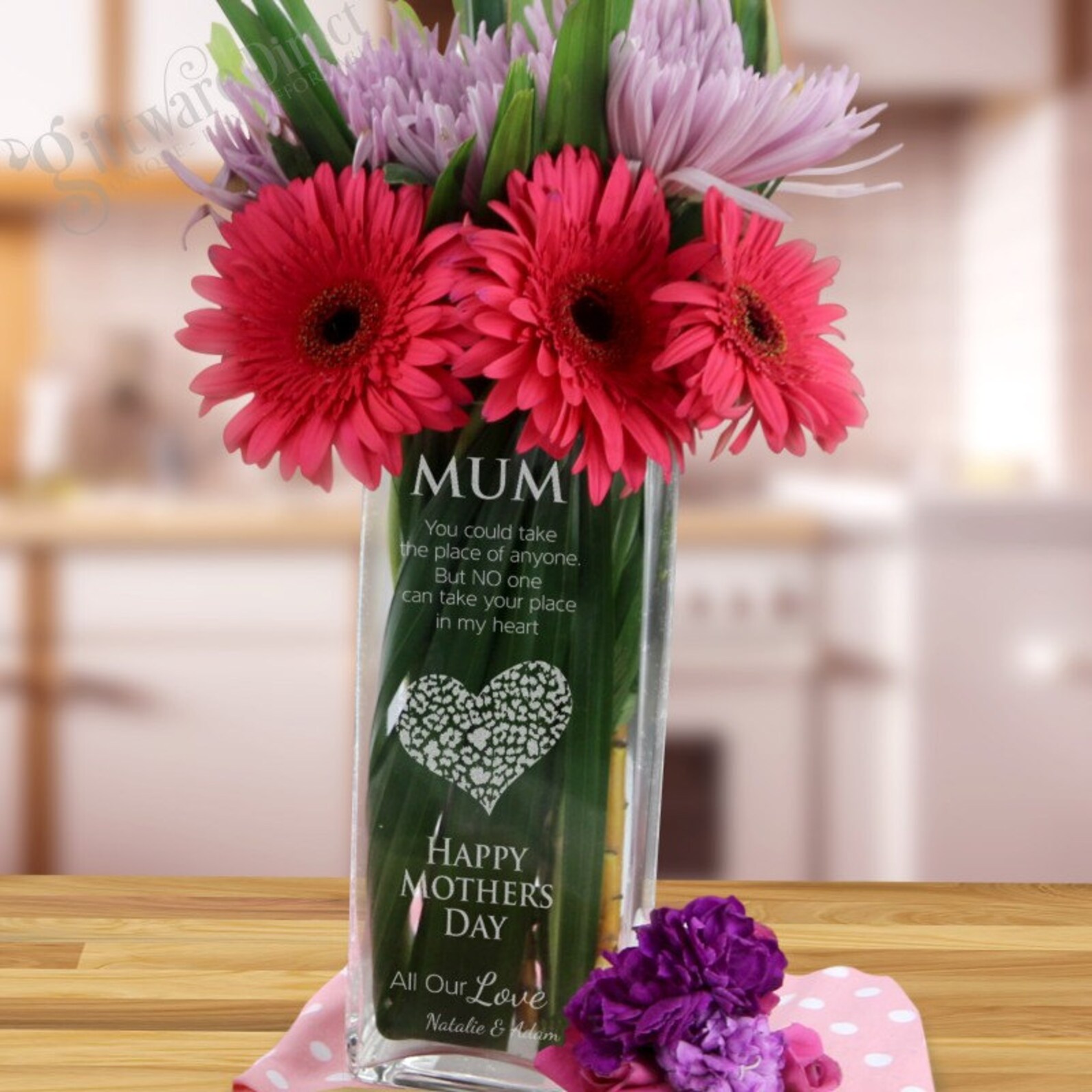 Personalised Mothers Day Glass Vase GiftGreat for Mum Nan Etsy