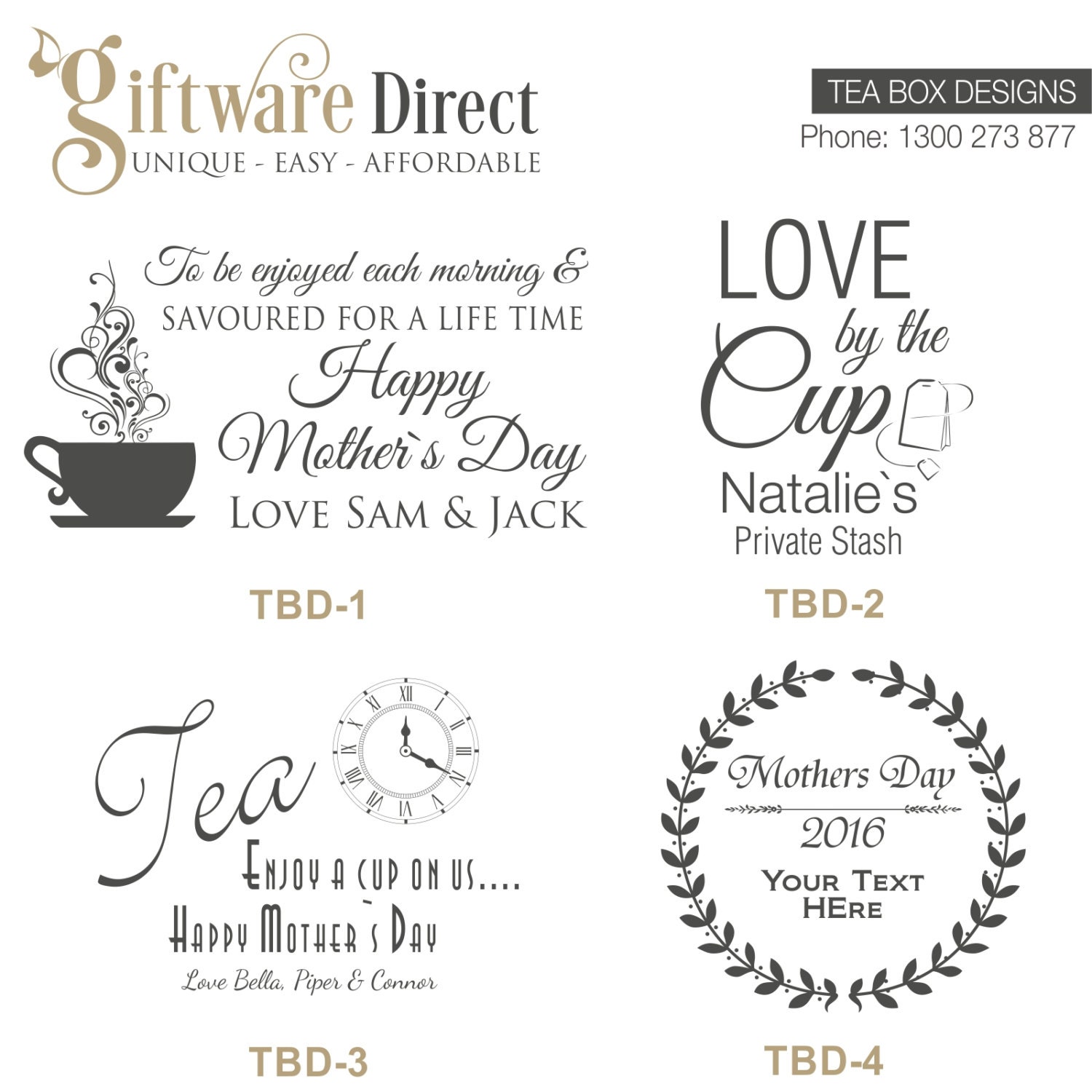 Personalised Wooden Tea Bag Box Caddy Mothers Day Engraved Etsy Australia