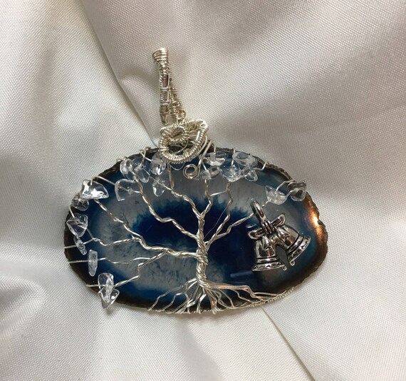 wire wrapped agate slice