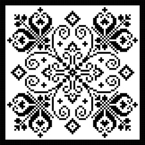 Moroccan Flair: Bold Sweeps in Filet Crochet
