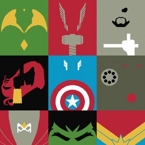 Avengers &quot;MARVELous Heroes&quot; Counted Cross Stitch