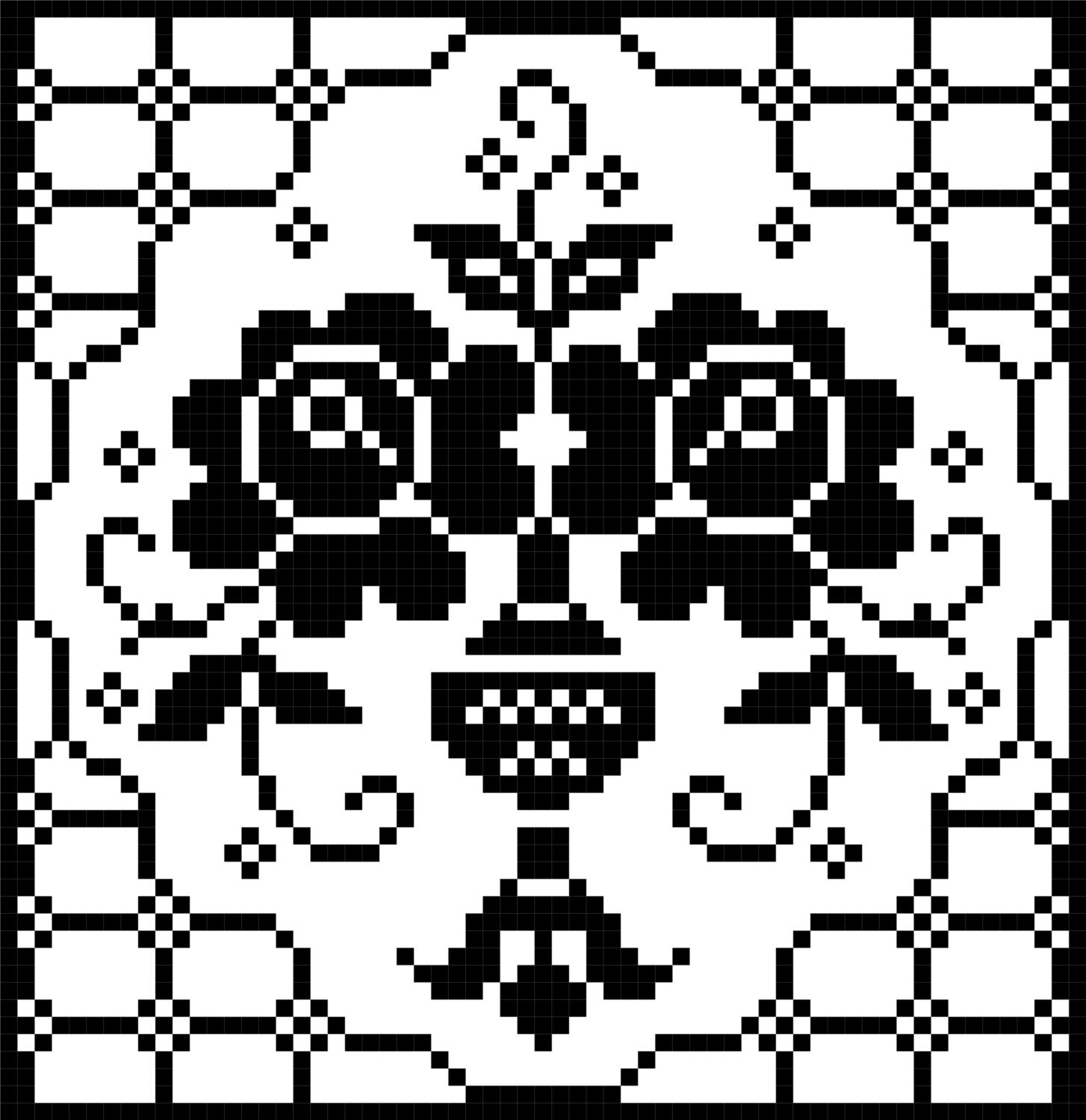 Filet Crochet Two Roses Bouquet: Two Roses in Filet Crochet - Etsy
