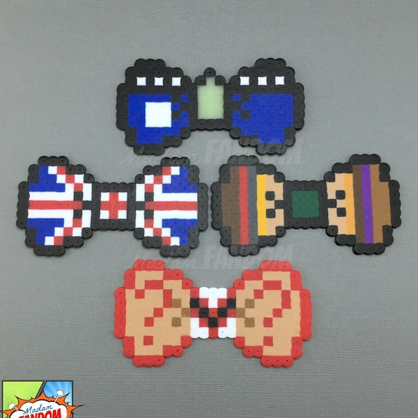 Doctor Who Hair Bow - Doctor Who Bow Tie - Tardis Hair Bow - Tardis Bow Tie - British Flag Hair Bow - British Flag Bow Tie