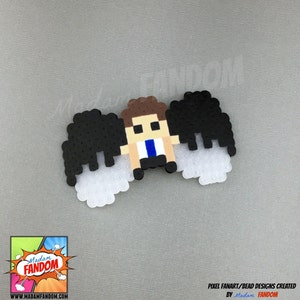 Supernatural Hair Bow - Castiel Hair Bow - Supernatural Bow Tie - Angel Hair Bow - Supernatural Cosplay - Birthday Gift for Her