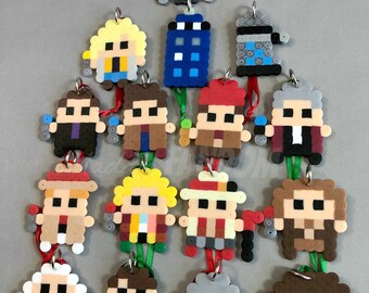 Doctor Who Christmas Ornaments Set of 16 - HANDMADE Nerdy Gifts