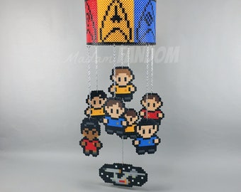 Star Trek Hanging Mobile - READY TO SHIP! - Star Trek Easter Gift - SciFi Home Office Decor - Geek Wedding Gift - Geek Home Decor