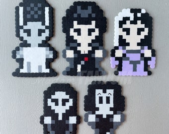 Magnets Women of Horror - HANDMADE Magnets - Morticia Addams, Lily Munster, Elvira, Vampira, Bride of Frankenstein - Halloween Party Gifts