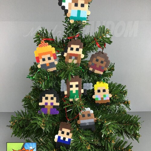 Firefly Mini Christmas Ornaments Set of 9  - HANDMADE Nerdy Gift