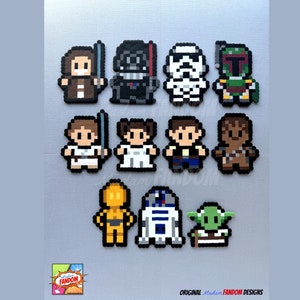 Star Wars Fridge Magnets, HANDMADE Geeky Valentines Day Gift - Star Wars Party and Wedding Favors - Geeky Home Decor - Gifts for Geeks