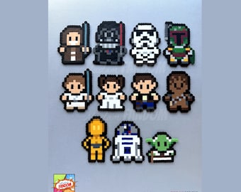 Imanes Star Wars - Regalos HECHOS A MANO - Imanes de nevera - Favores de fiesta y boda de Star Wars - Regalo del Día de las Madres - Regalo para mamá - Regalo para esposa