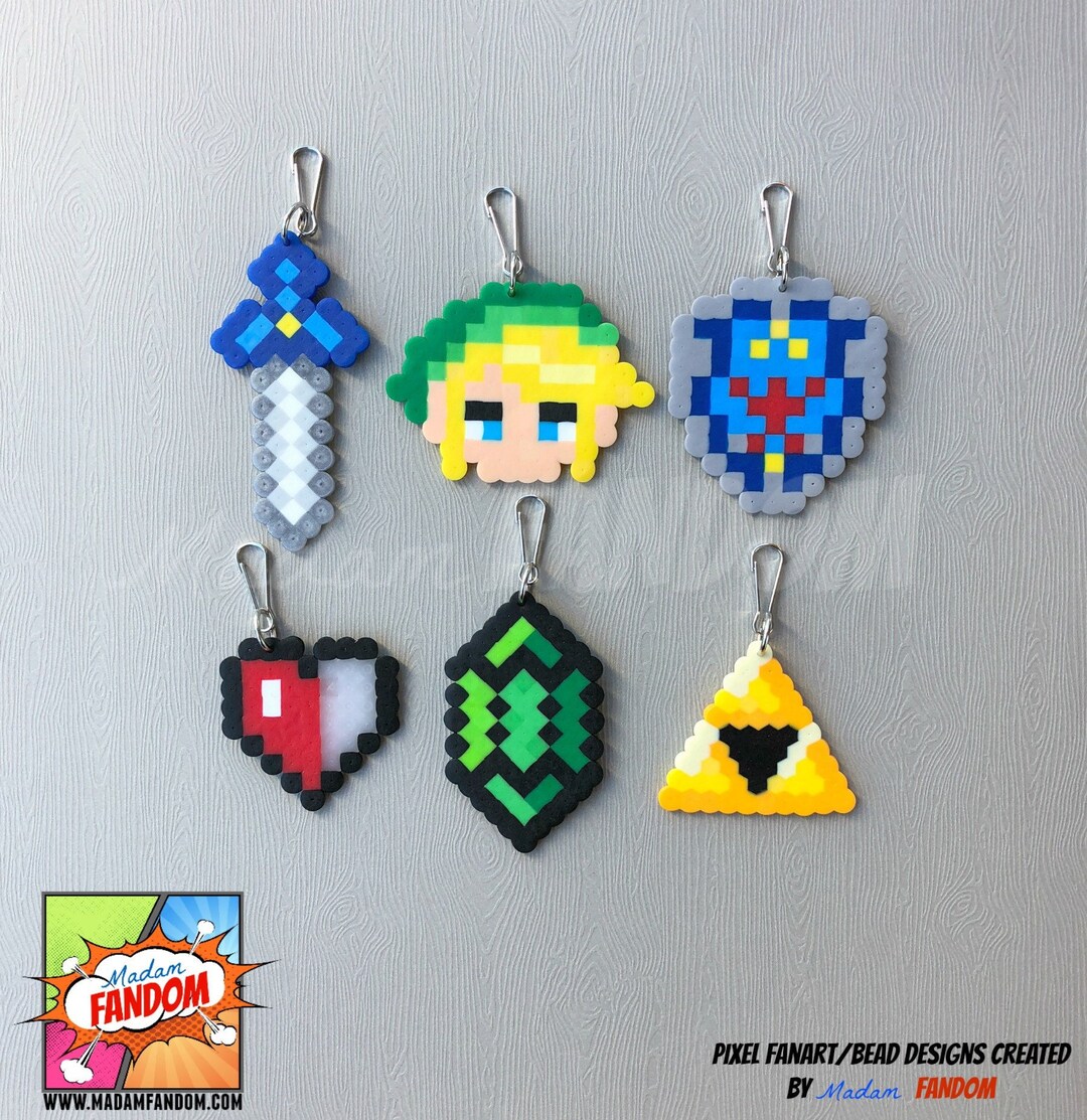 Legend of Zelda Party Favors, Zipper Pulls, Keychains HANDMADE Party