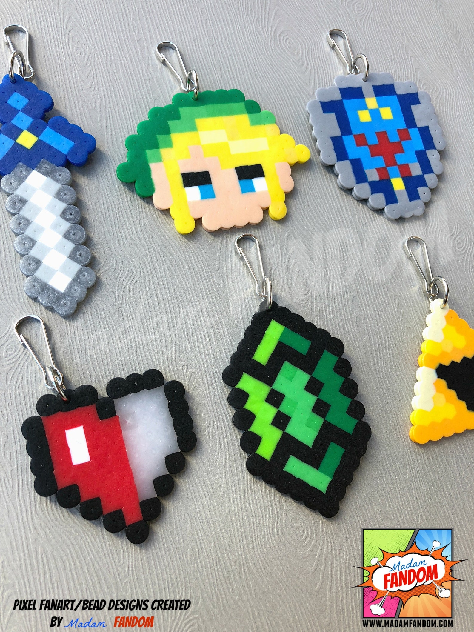Legend of Zelda Party Favors Zipper Pulls Keychains Zelda Etsy