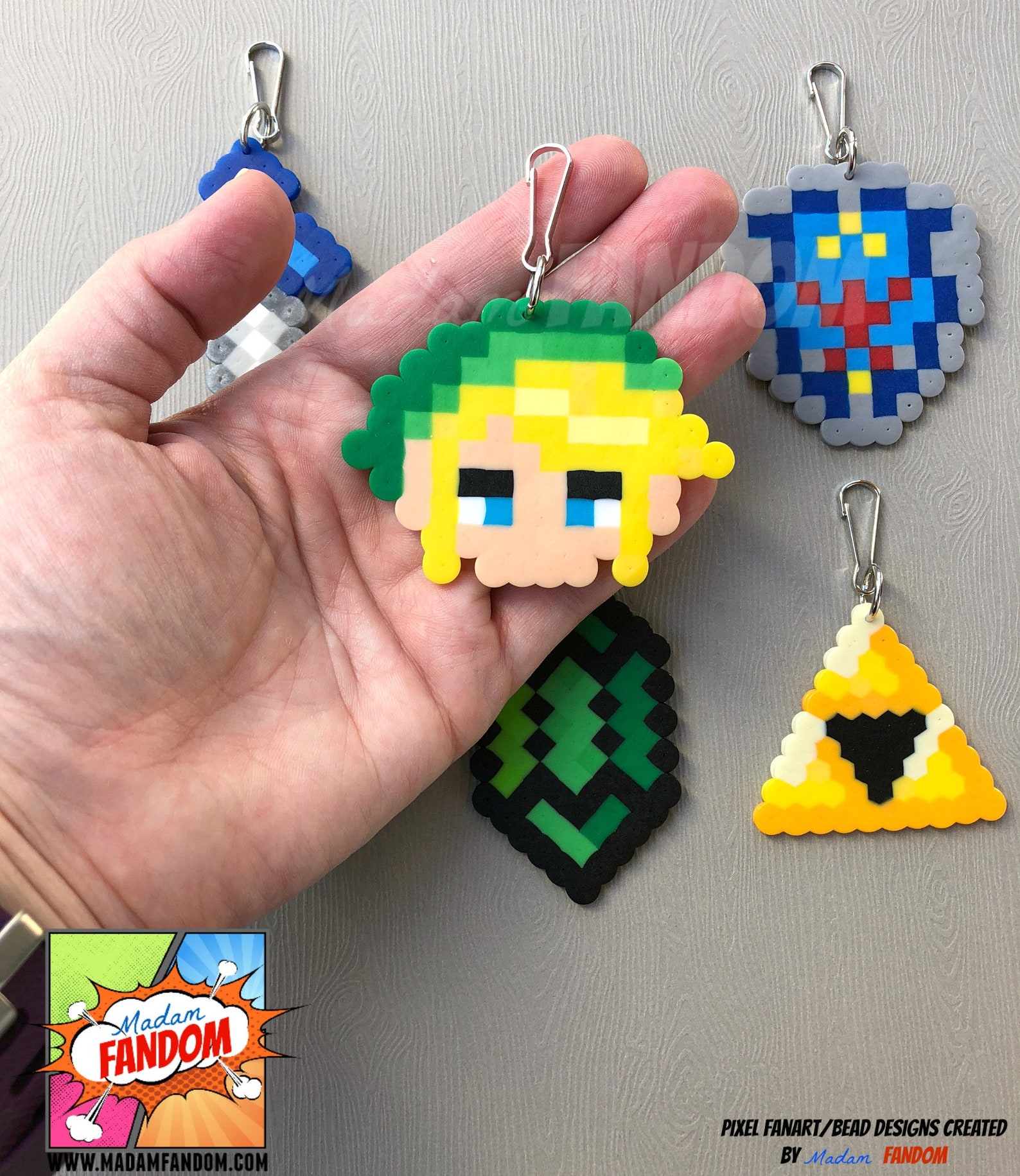 Legend of Zelda Party Favors Zipper Pulls Keychains Zelda Etsy