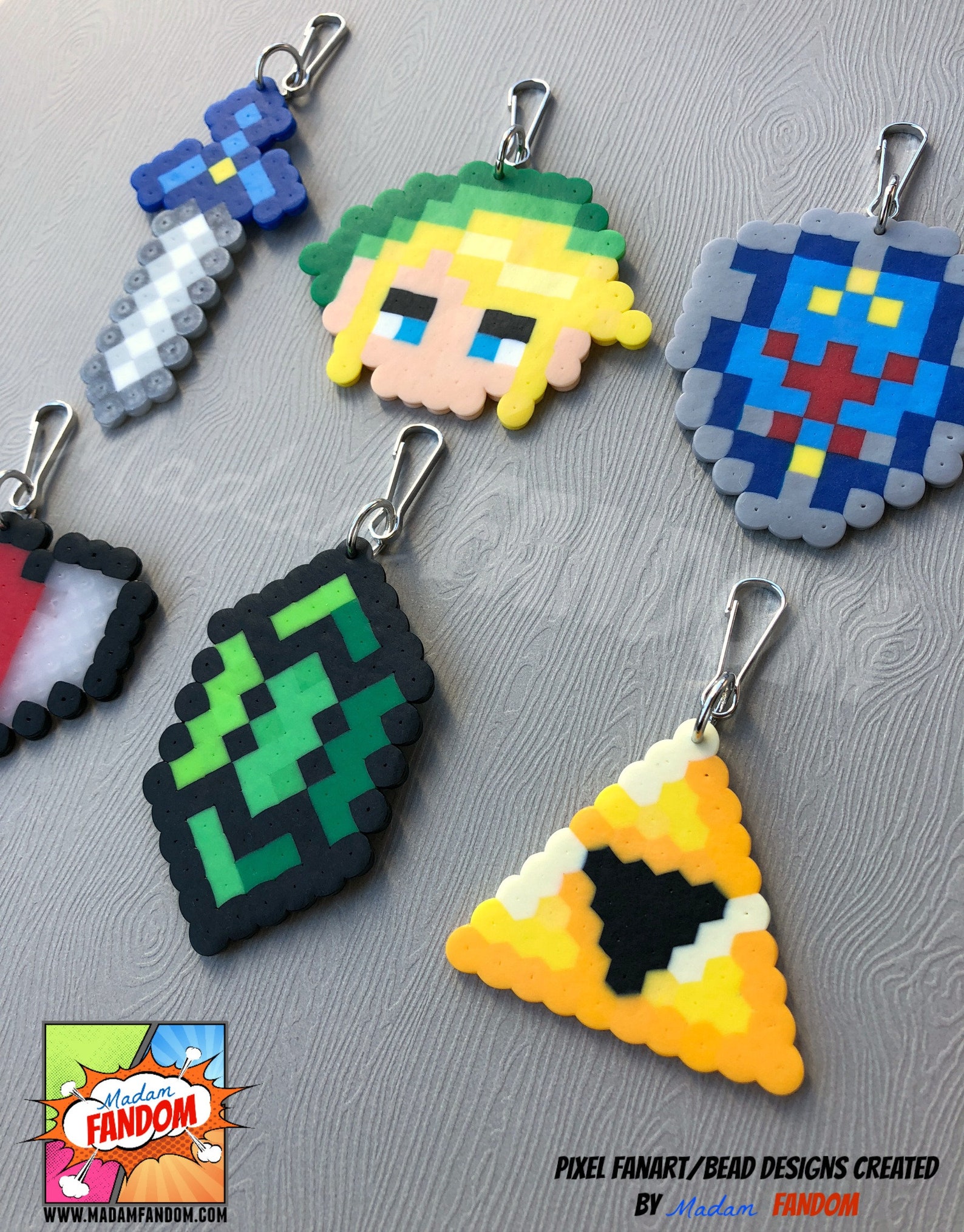 Legend of Zelda Party Favors Zipper Pulls Keychains Etsy