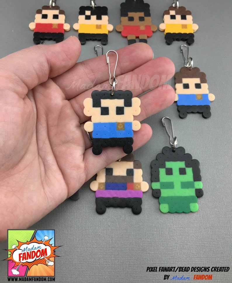 Star Trek Party Favors Zipper Pull Charms Keychains Spock Etsy
