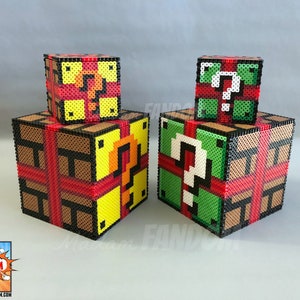 Super Mario Question Box - Handmade Gift Box - Geeky Gift - Super Mario Gift Box - Reusable Gift Box with Lid