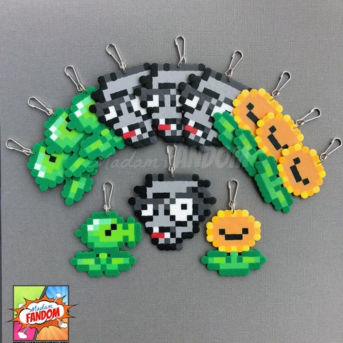 Cadeaux Plants vs Zombies, breloques pour sac - Cadeaux d'anniversaire de jeu vidéo pour invités - Remplisseur de sac sans bonbons - Party de joueurs