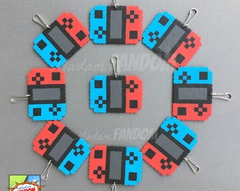 Switch Party Favors Zipper Pulls, Keychains - HANDMADE Party Gifts - Classroom Party Gifts - Video Game Birthday Party