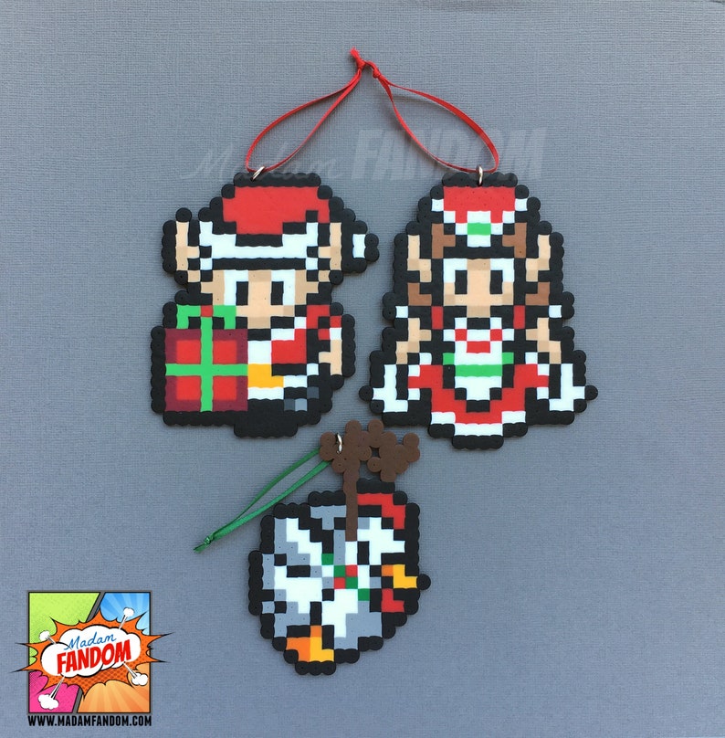 Link and Zelda Cute Couple Ornament