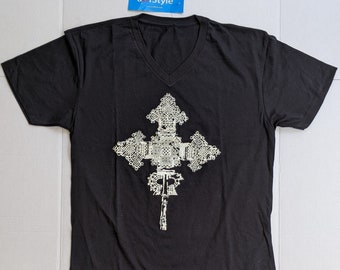 Ethiopian Orthodox Cross T-Shirt, Unique Design