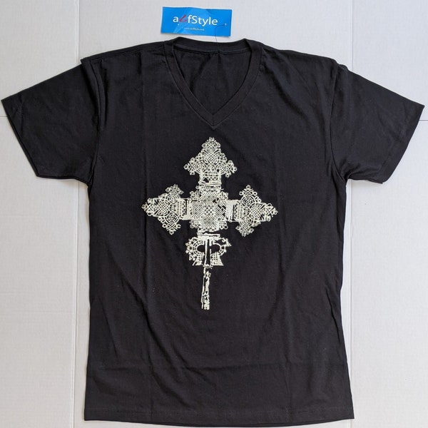 Ethiopian Cross, Orthodox Church, Ethiopian Culture. Ethiopian Orthodox Cross T-Shirt.