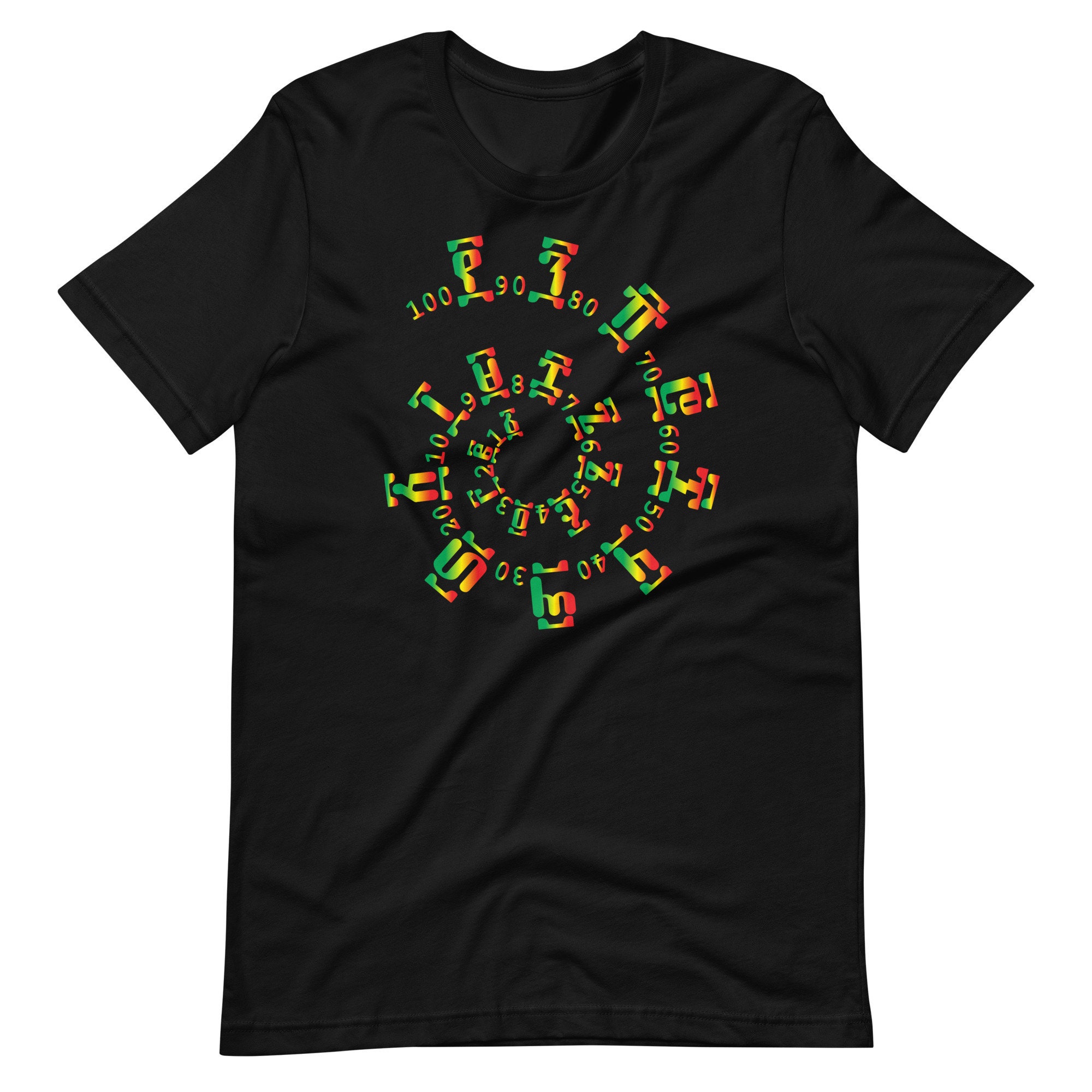 Ethiopian Geez Scripts Pattern Spiral Unisex T-shirt - Etsy