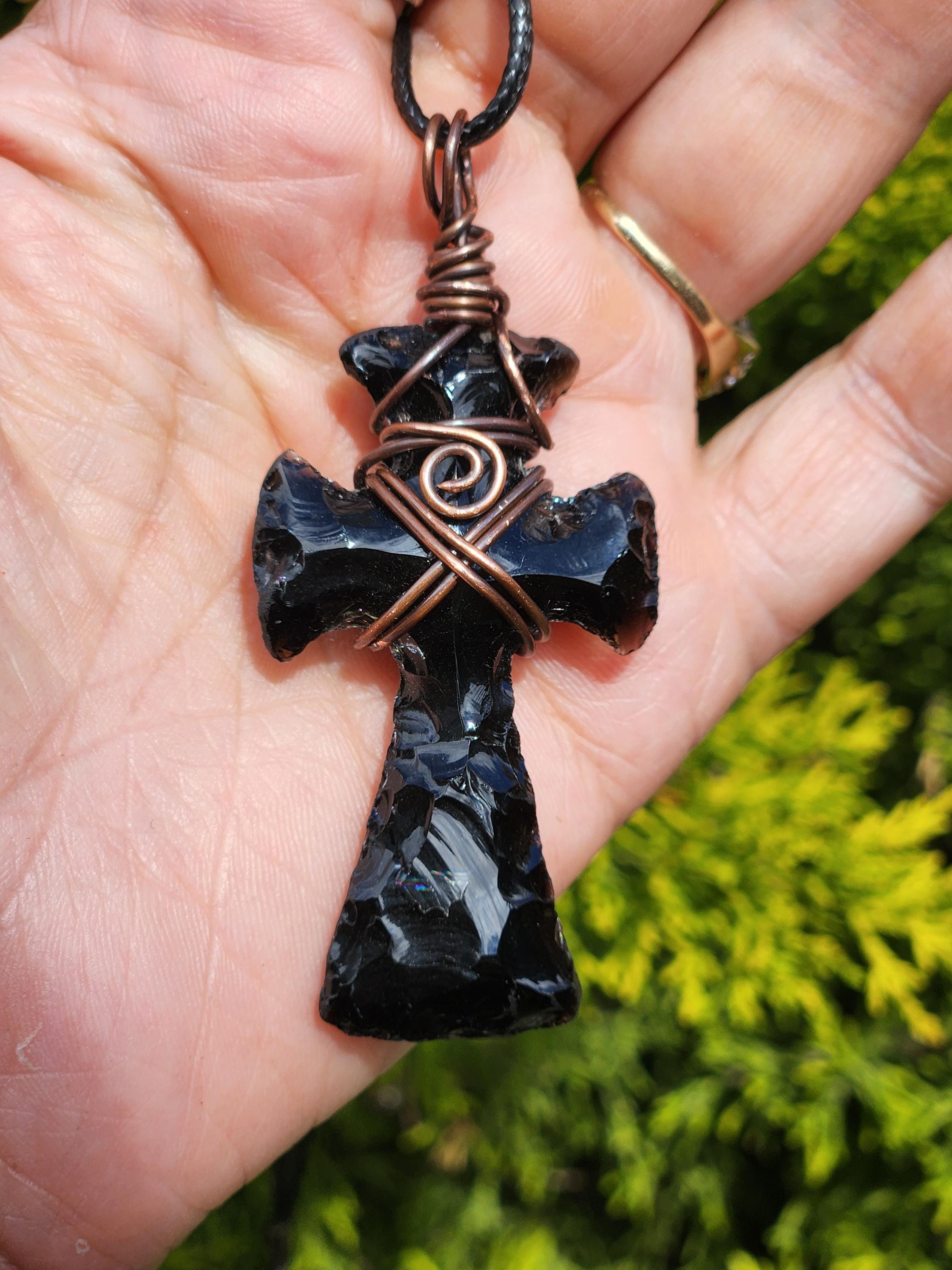 Obsidian cross - Etsy 日本