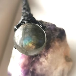 Crystal wand Wooden wand, Labradorite handmade Wand, witchcraft Alter Tool, mystical witch wand